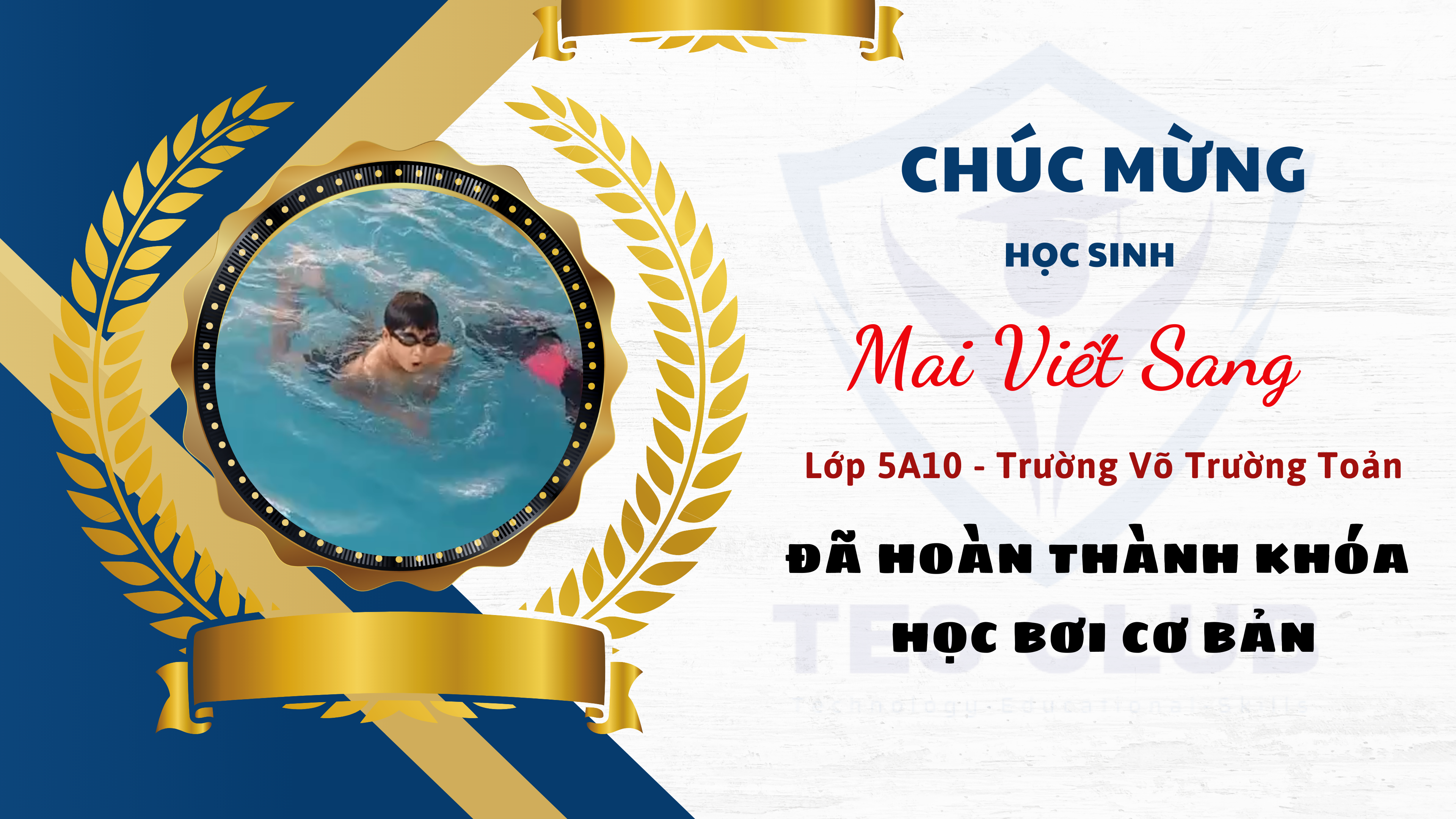 Em Mai Phước Sang, lớp 5A10, TH Võ Trường Toản